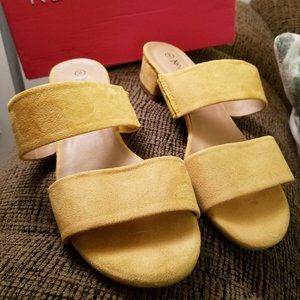 🧡💜💚 SUEDE SLIDE SANDALS